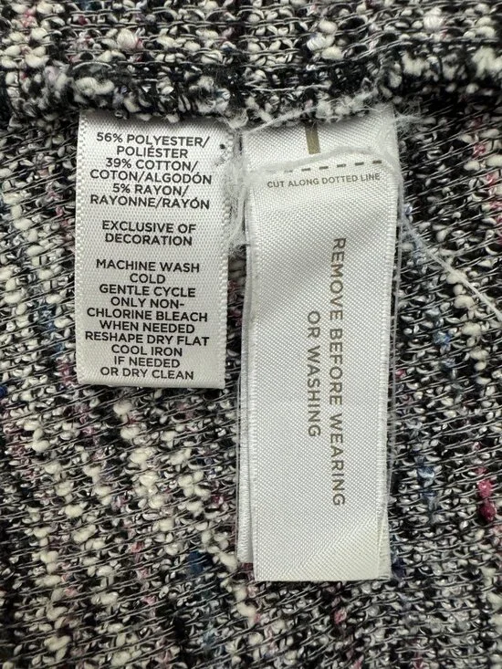 LOFT Tweed Boucle Sleeveless Knit Shift Dress w/Pockets Size Small Petite Spring - Picture 9 of 9